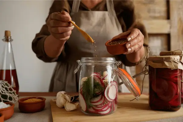 Conservação Saudável Fermentação Natural de Vegetais Sem Químicos